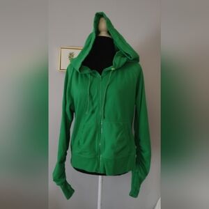 Xersion Vibrant Green Women's Zip-Up Hoodie